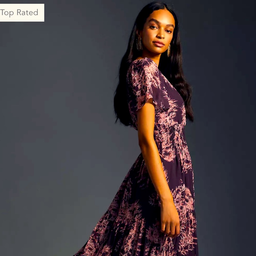 NWT Lovely ANTHROPOLOGIE maxi dress size M